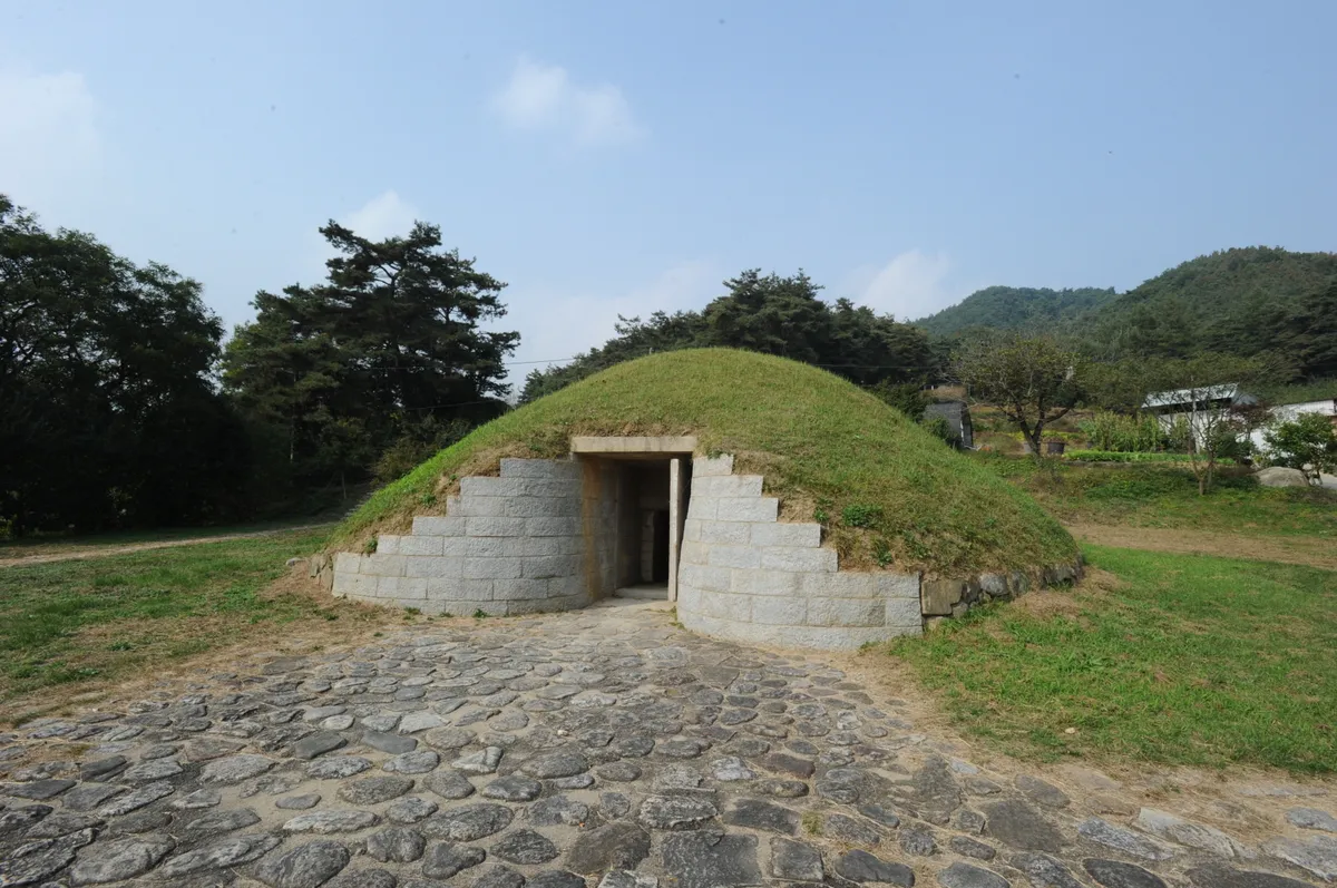영주 순흥 벽화 고분 사진