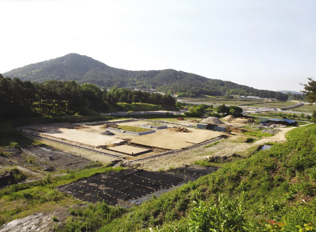 부여 능산리 사지 사진