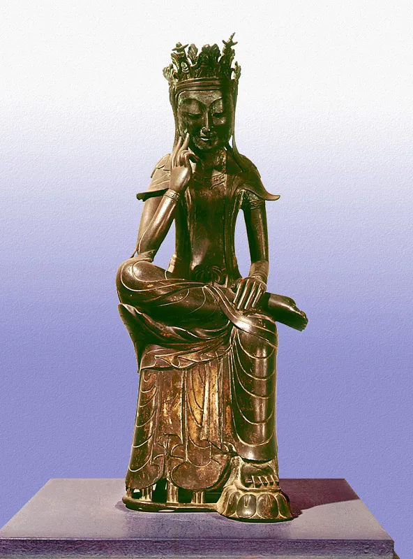 금동미륵보살반가사유상(1962-1) 사진
