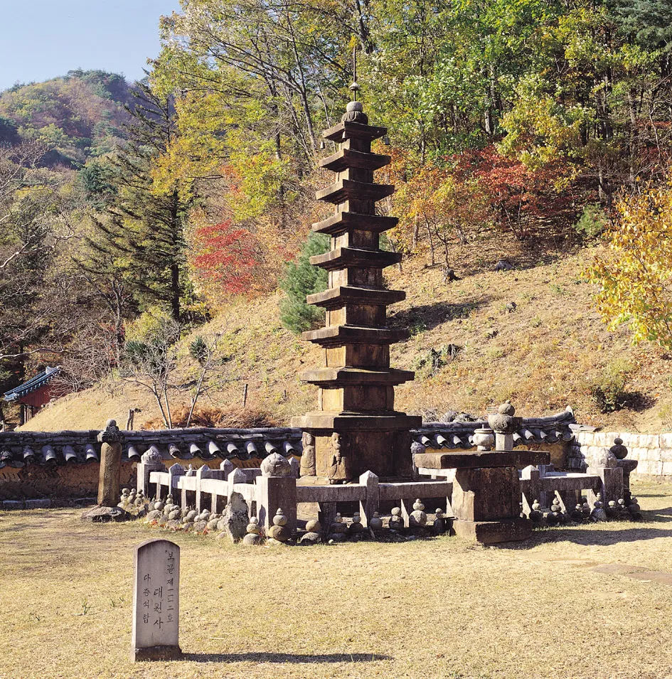 산청 대원사 다층석탑 사진