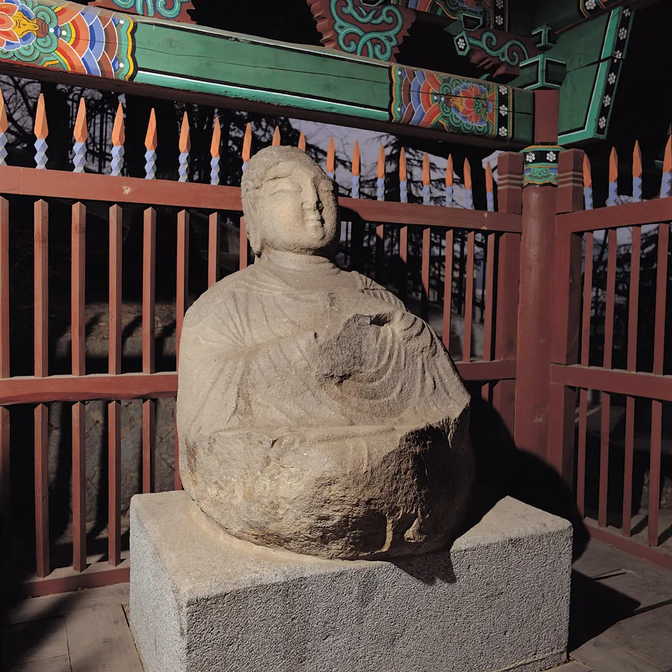 상주 복용동 석조여래좌상 사진