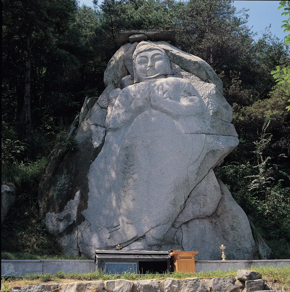 구미 황상동 마애여래입상 사진