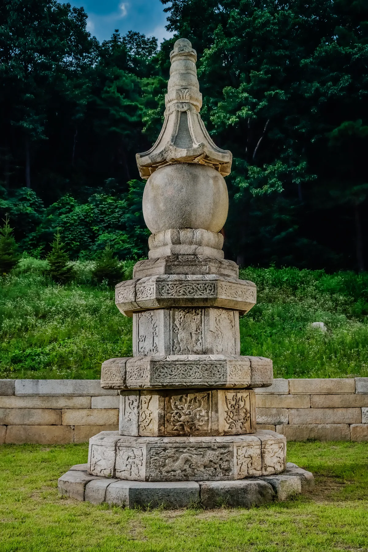 양주 회암사지 사리탑 사진