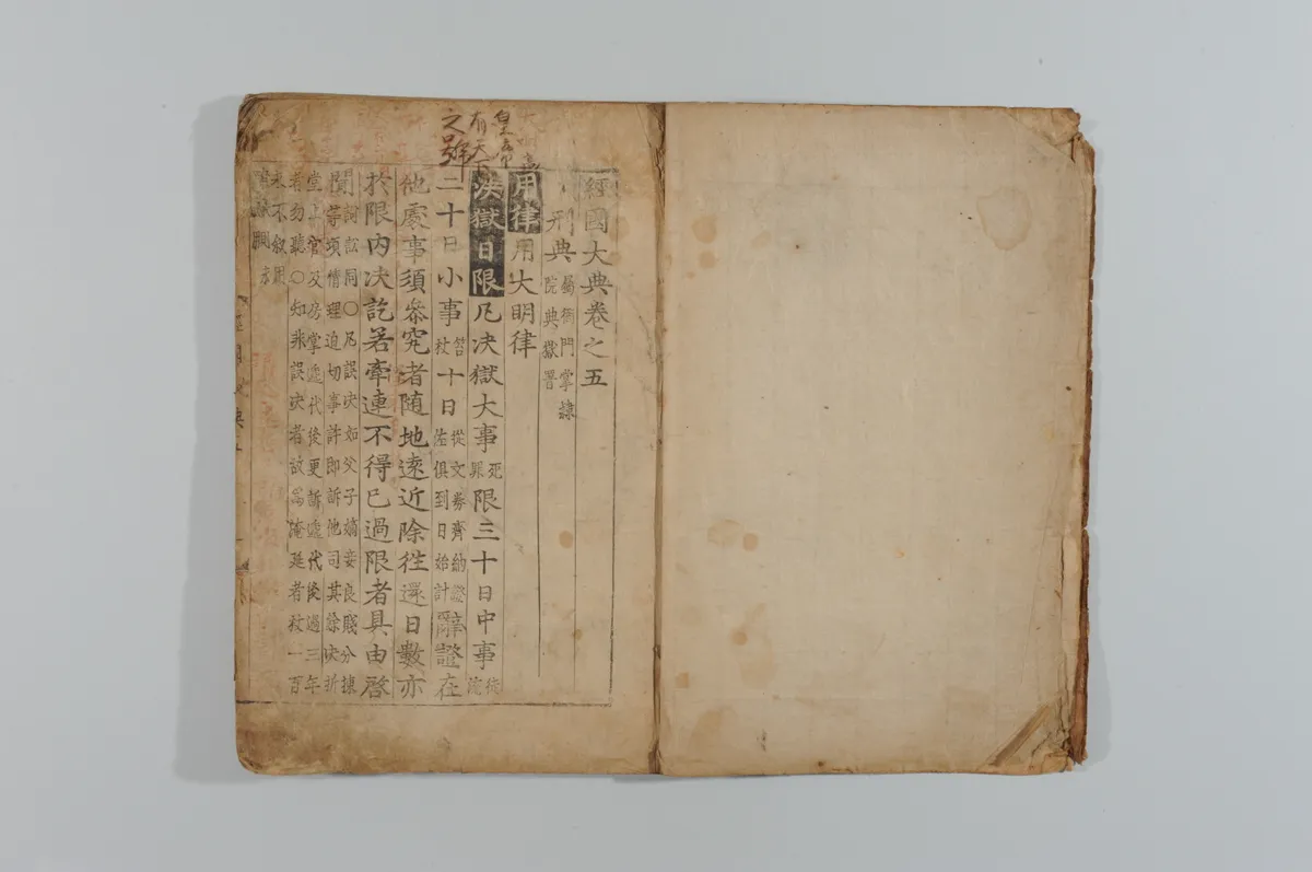 경국대전 권4∼6 사진