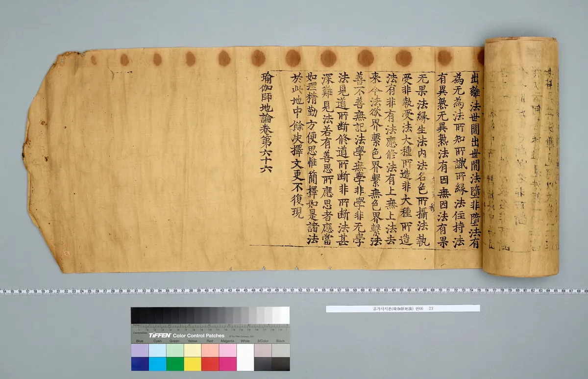 초조본 유가사지론 권66 사진