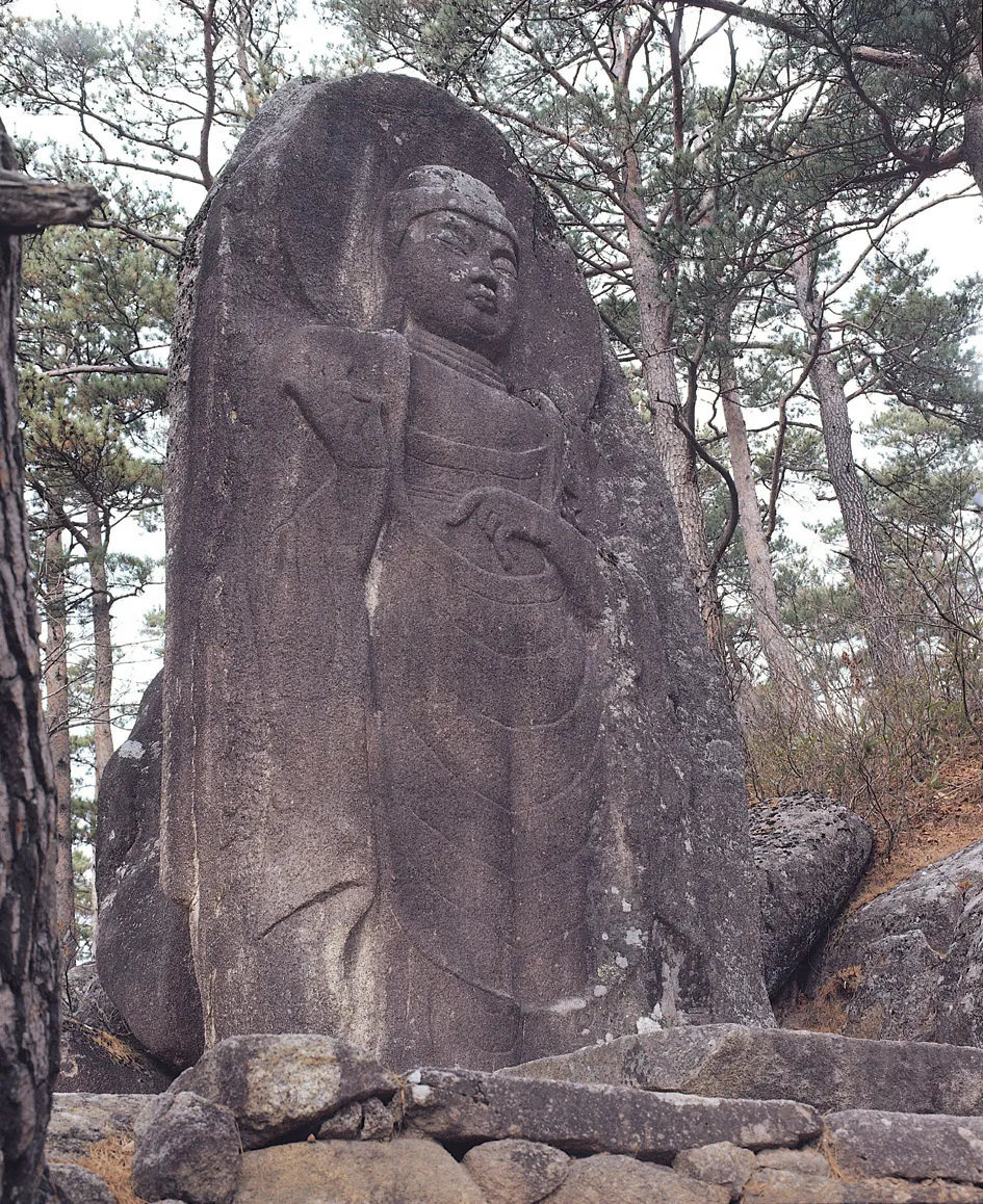 합천 치인리 마애여래입상 사진