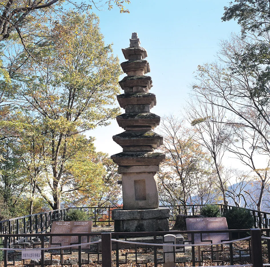 공주 청량사지 칠층석탑 사진