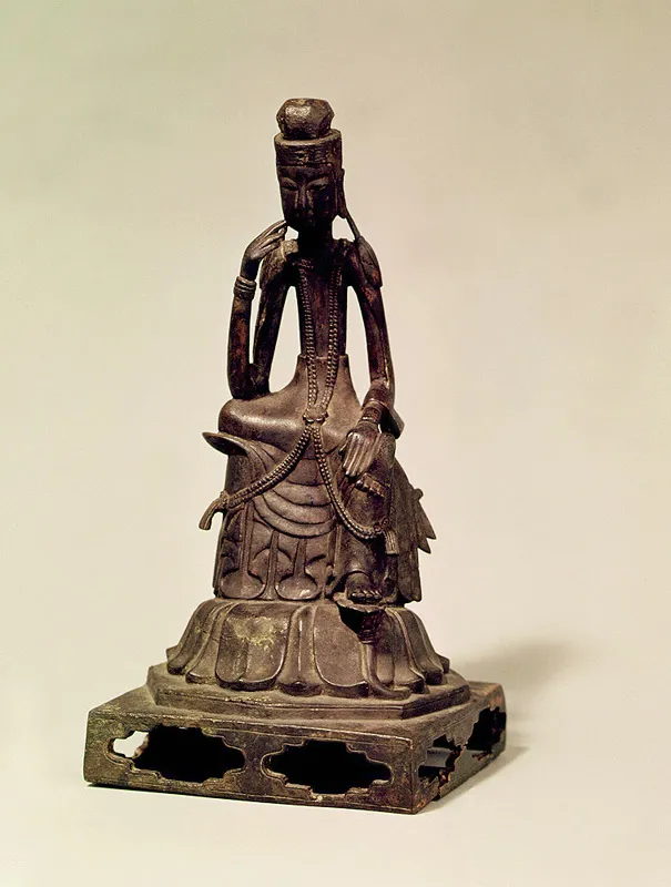 금동미륵보살반가사유상(1963) 사진