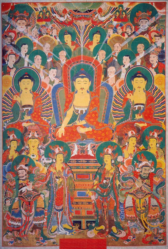 용흥사 삼불회 괘불탱 사진