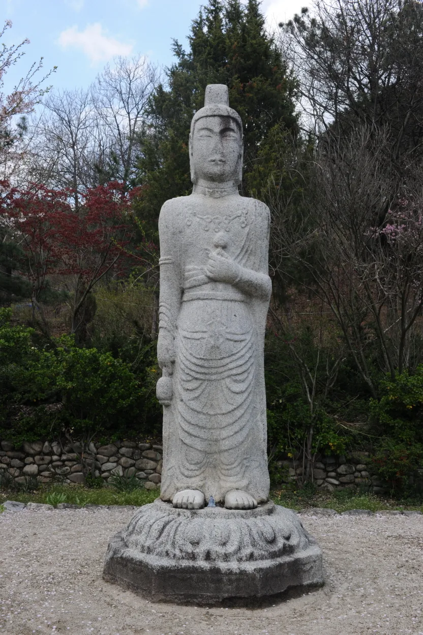 거창 상림리 석조보살입상 사진