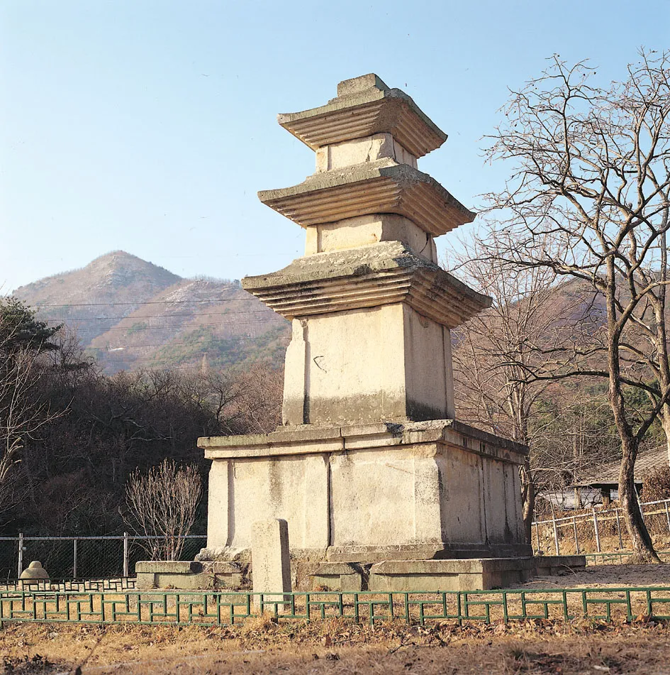 울주 청송사지 삼층석탑 사진