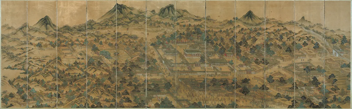 경기감영도 병풍 사진