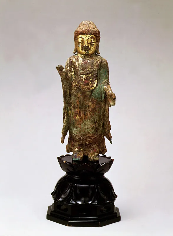 금동여래입상(1964) 사진