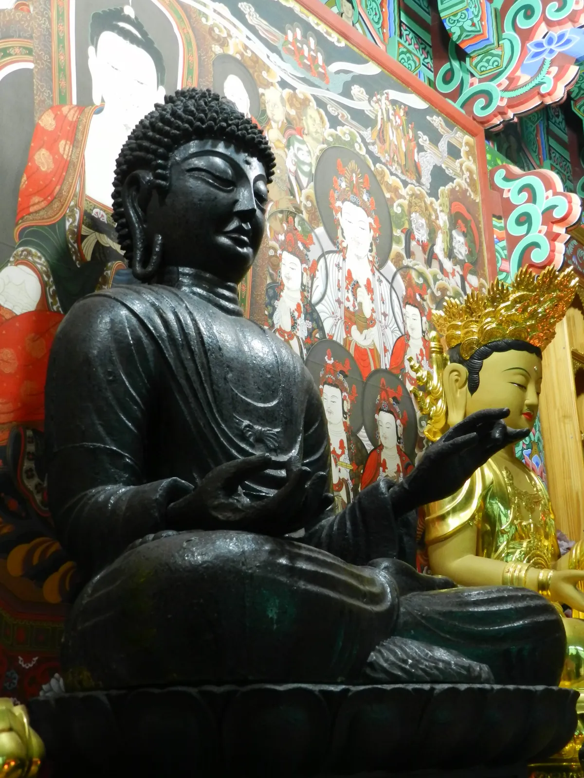 충주 단호사 철조여래좌상 사진