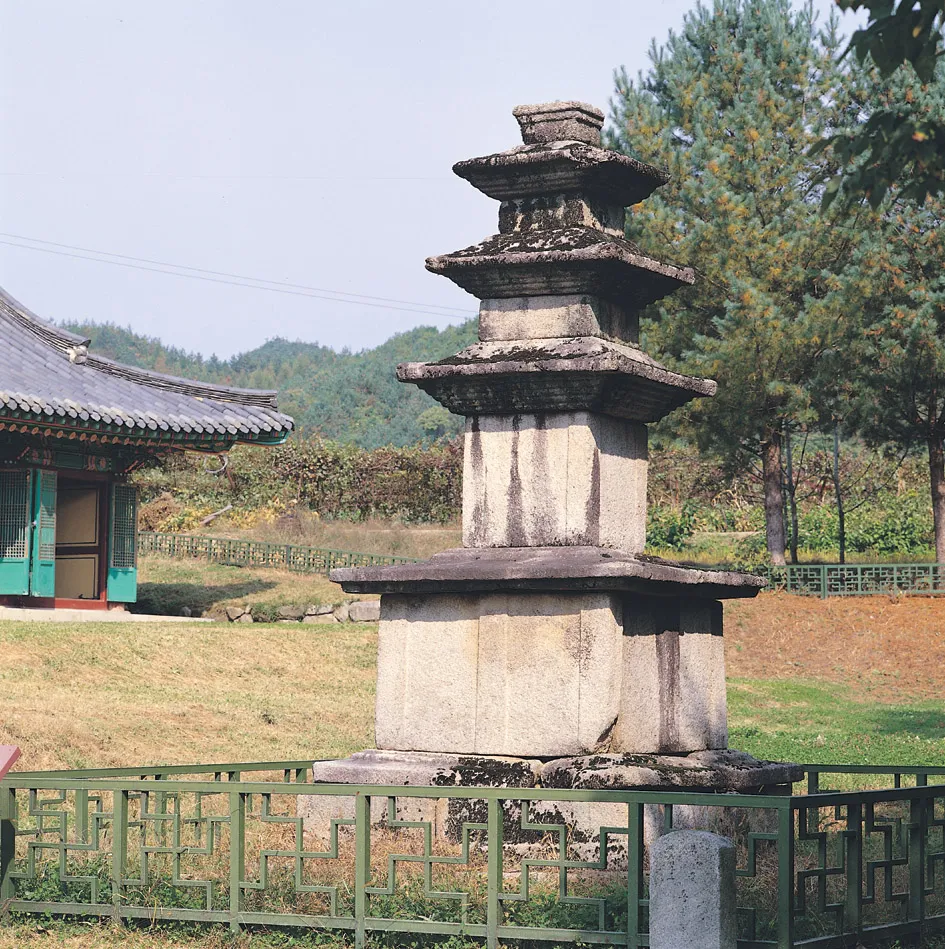 홍천 물걸리 삼층석탑 사진