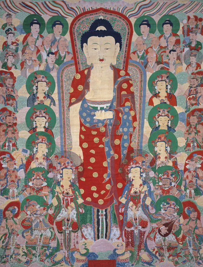 문경 김룡사 영산회 괘불도 사진