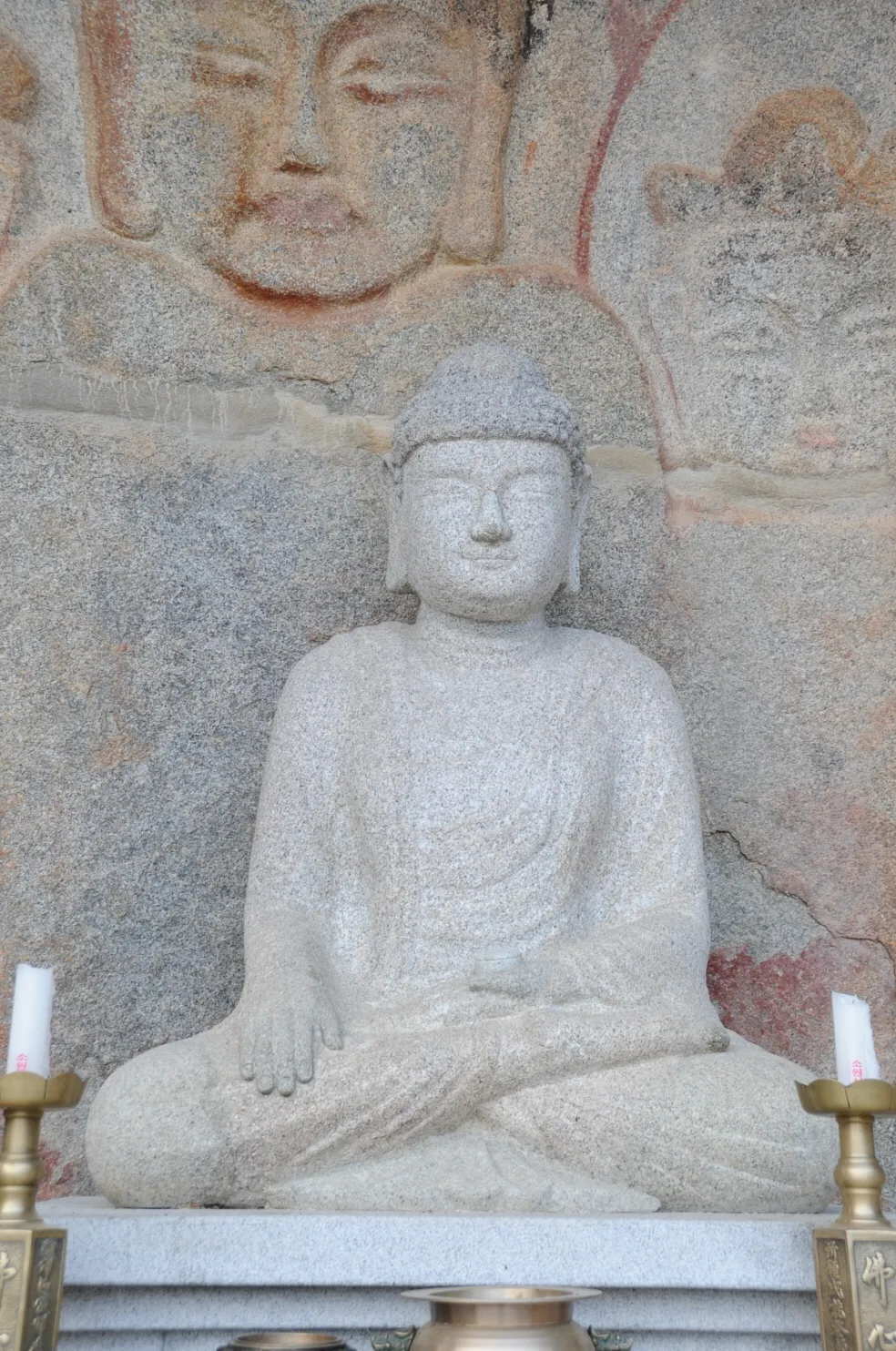 영주 흑석사 석조여래좌상 사진