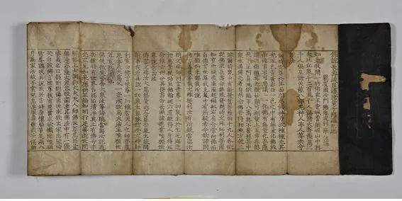 공주 동학사 목조석가여래삼불좌상 복장전적 사진
