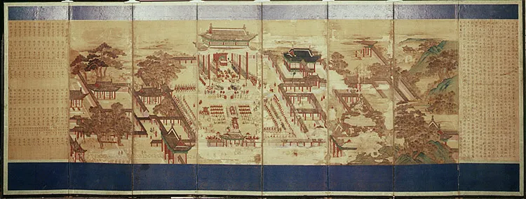헌종가례진하도 병풍(1982) 사진