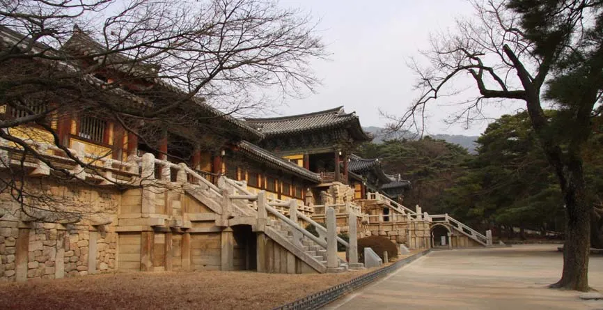 경주 불국사 가구식 석축 사진
