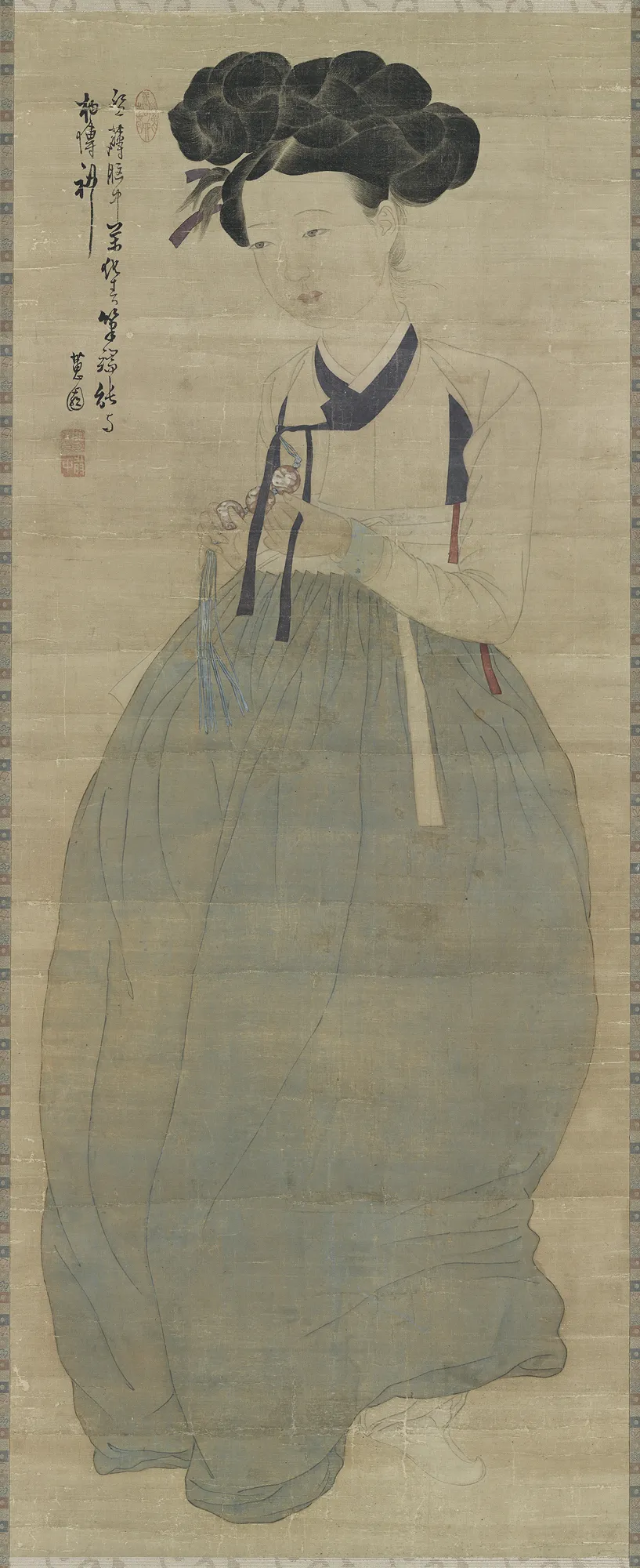 신윤복 필 미인도 사진